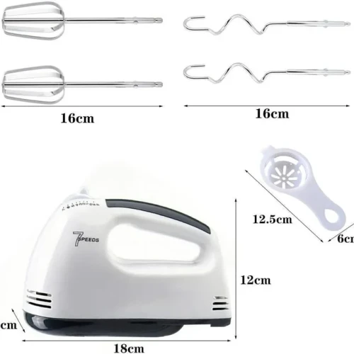 Electric Hand Beater | Egg & Cream Mixer for Baking - Image 3
