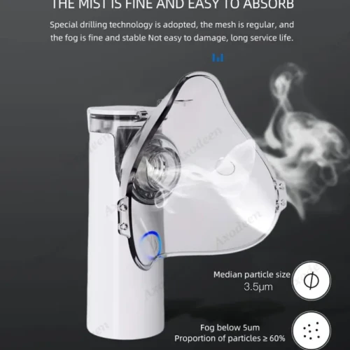 Portable Mesh Nebulizer | Rechargeable Silent Inhaler - Image 3
