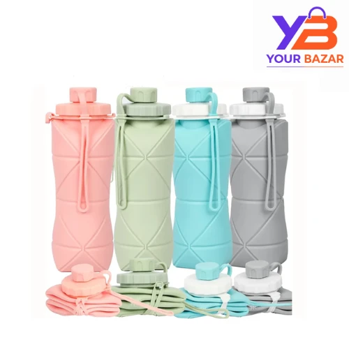 Folding Water Bottle 600ml Collapsible BPA-Free Bottle