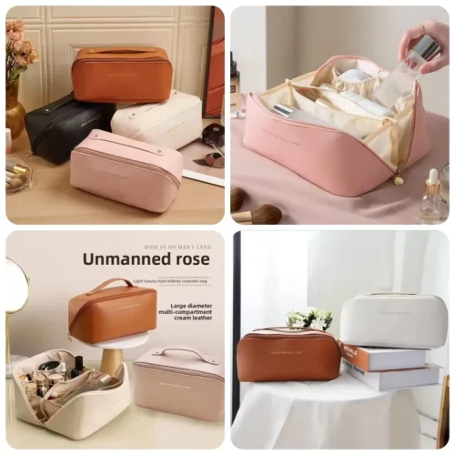 Leather Cosmetic Organizer | Makeup Storage Pakistan - Image 3