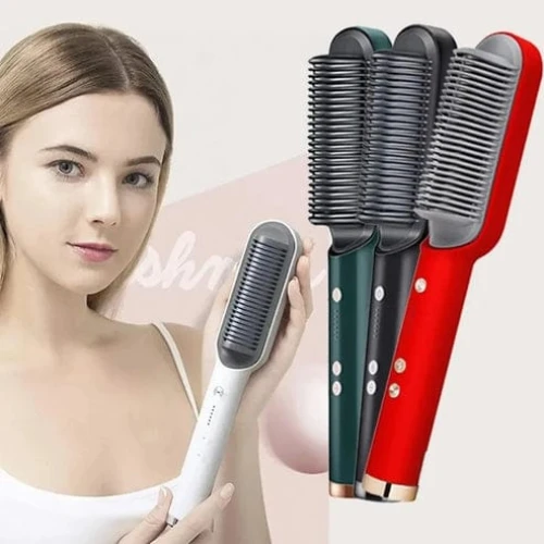909 Hair Straightener Brush | Electric Comb Straightener - Image 4