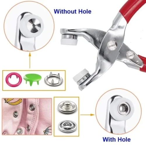 Tich Button Machine with 50 Snap Buttons | Sewing Tool - Image 4