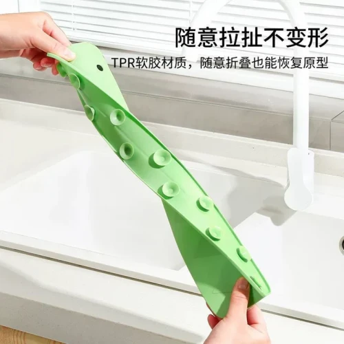 Silicone Kitchen Sink Splash Guard Water Splash Blocker - Image 2