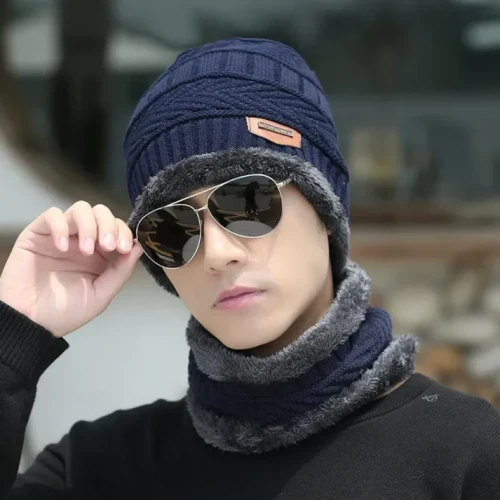 Winter Beanie Cap with Neck Warmer | Warm Knit Set - Image 5