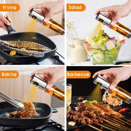 Oil Spray Bottle 100ml | Glass Mist Sprayer for Cooking - Image 4