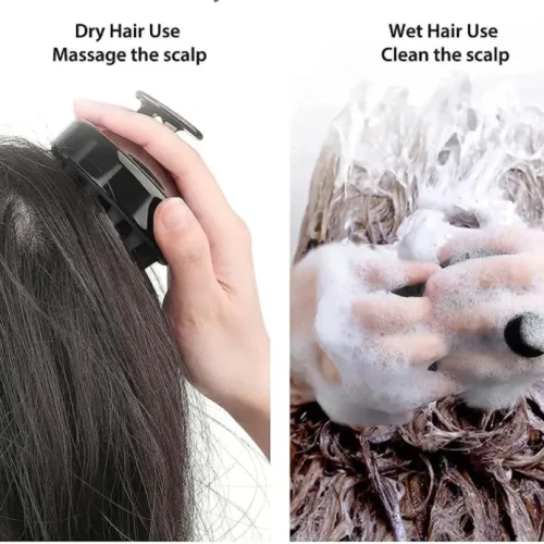 Silicone Shampoo Brush Scalp Massager | Hair Washing Brush - Image 3
