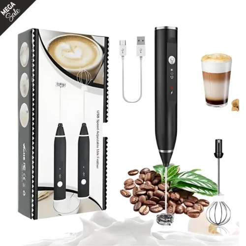 Rechargeable Electric Coffee Beater & Milk Frother - Image 5