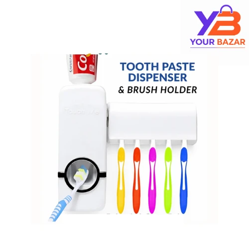 Automatic Toothpaste Dispenser & Toothbrush Holder | Wall Mount