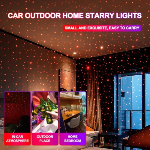 USB Car Roof Star Projector Light - LED Galaxy Night Light Pakistan - Image 2
