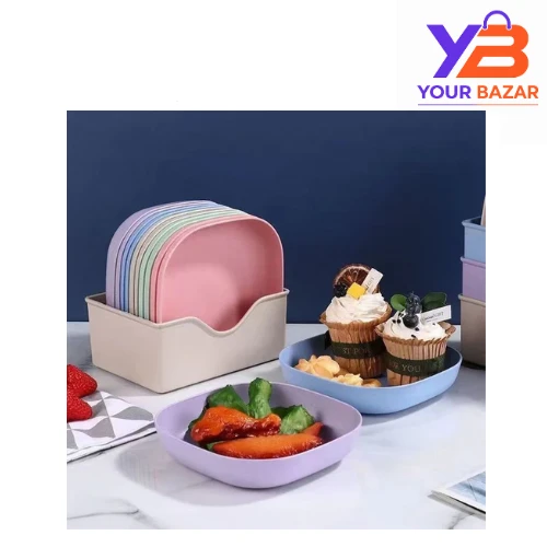 Snack Square Plate | Pack of 10 | Serving Plates