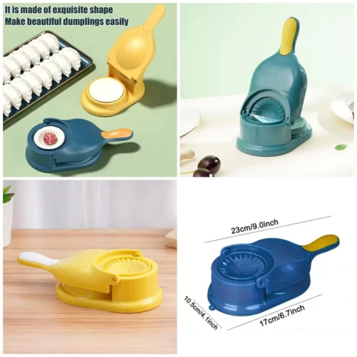 2 in 1 Dumpling & Samosa Maker Mold | Pastry Press Tool - Image 5