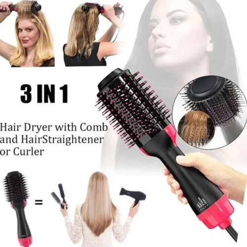 3 in 1 Hot Air Brush Volumizing Blow Dry Hair Styler - Image 5
