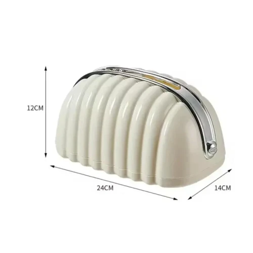 Shell Tissue Box | Decorative Plastic Tissue Holder - Image 3