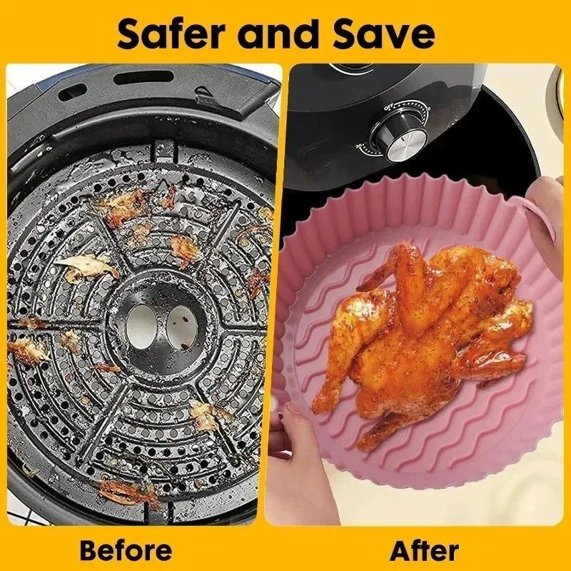 Reusable Air Fryer Silicone Liners (Pack of 2) - Image 3